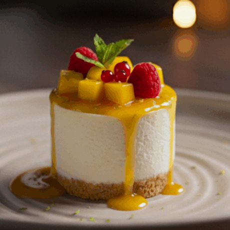Cheesecake de Piña, Mango y Maracuyá