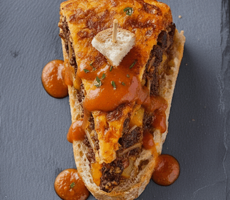 Tortilla de Patata con Cebolla y Morcillas