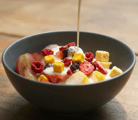 Versión de Frutas con Yogur