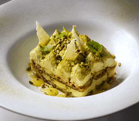 Tiramisú de Pistacho
