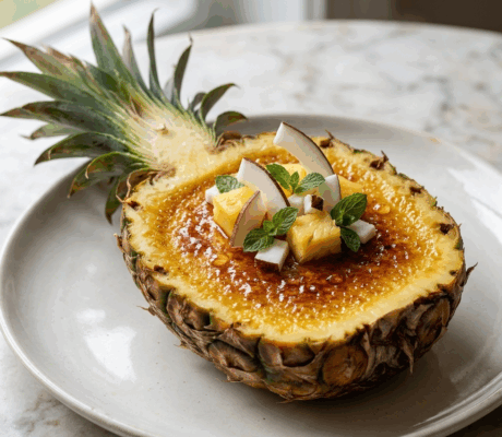 Crema de Piña Colada Quemada