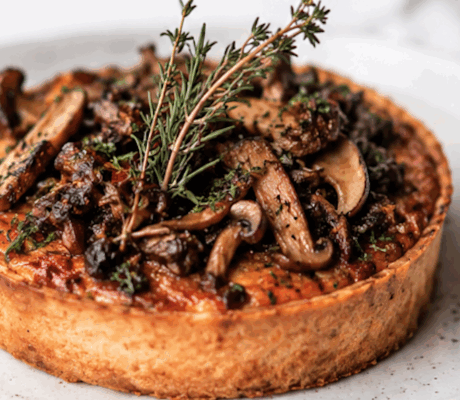 Quiche de Rabo de Toro con Setas