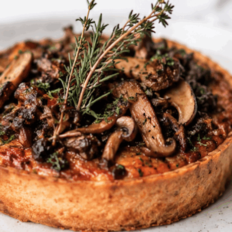 Quiche de Rabo de Toro con Setas