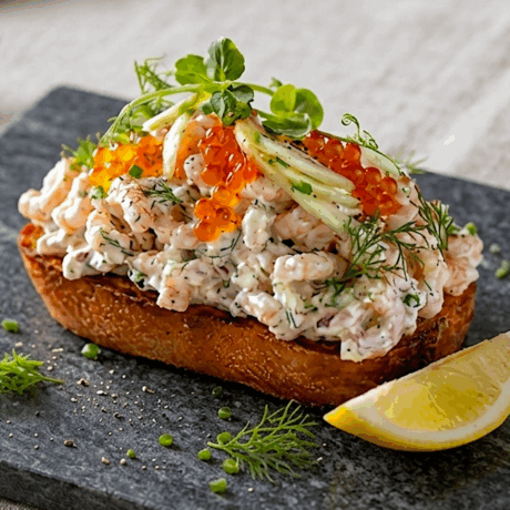 Tostada Skagen