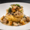Tagliatelle a la Crema con Foie, Boletus y Pera Caramelizada a la Salvia