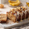 Pan de Plátano en su Licor con Chocolate Blanco y Crema de Maní