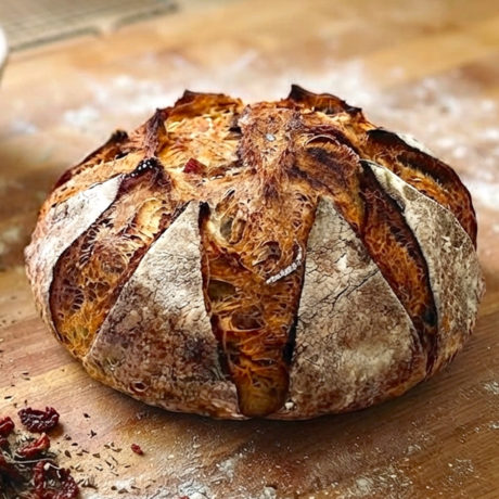 Pan de Tomate con Albahaca y Orégano