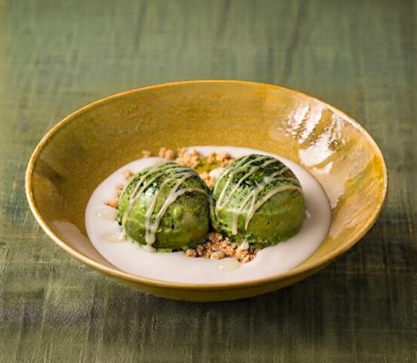 Té Matcha Helado con Leche de Coco y Galletas