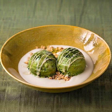 Té Matcha Helado con Leche de Coco y Galletas