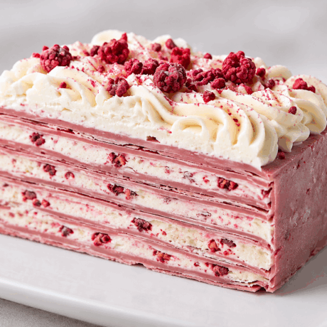 Comtessa Casera con Chocolate Ruby y Frutos Rojos