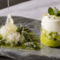Manzana y Aguacate con Chartreuse y Eucalipto