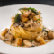 Tagliatelle a la Crema con Foie, Boletus y Pera Caramelizada a la Salvia